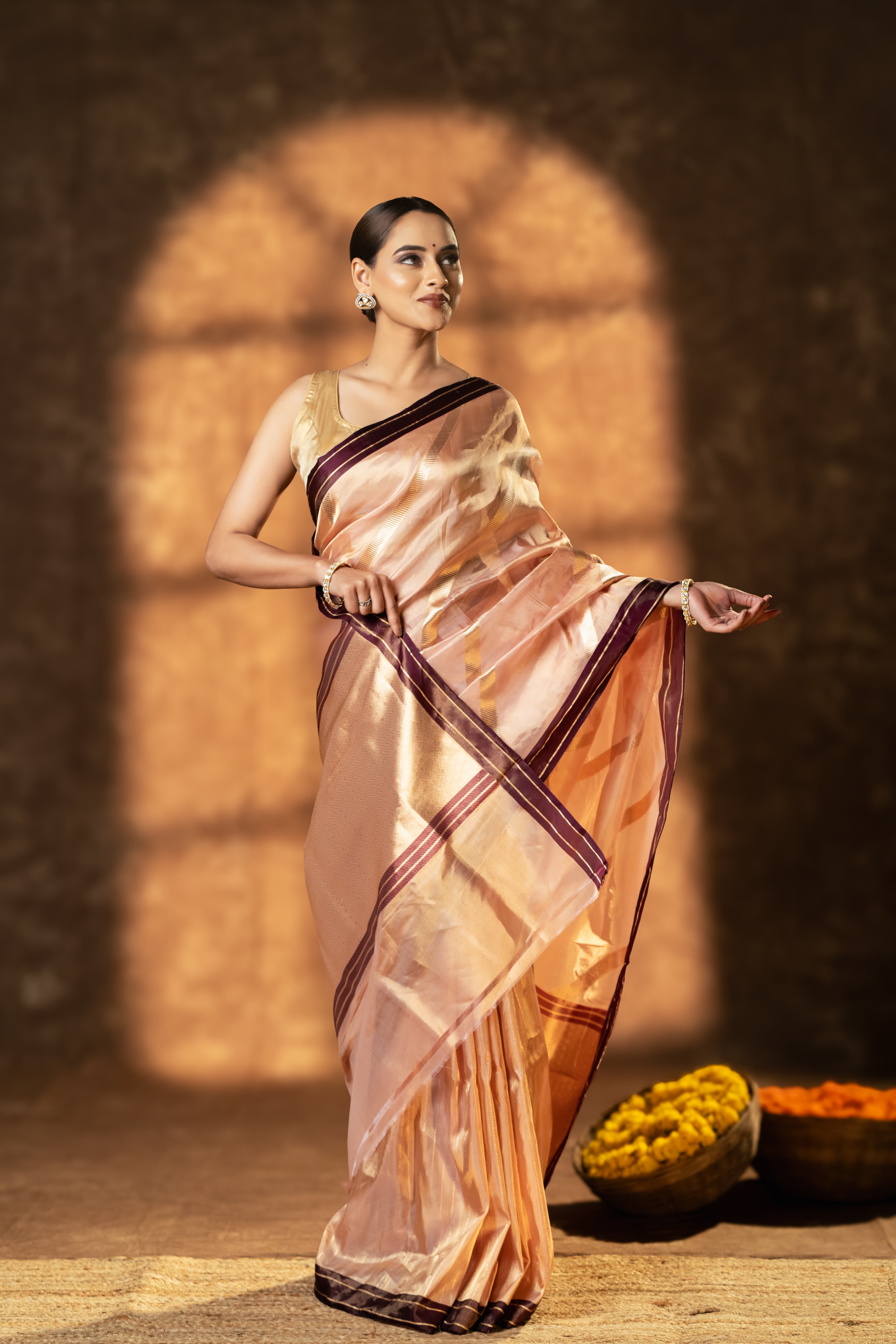 Tissue Silk Kadhuwa Saree