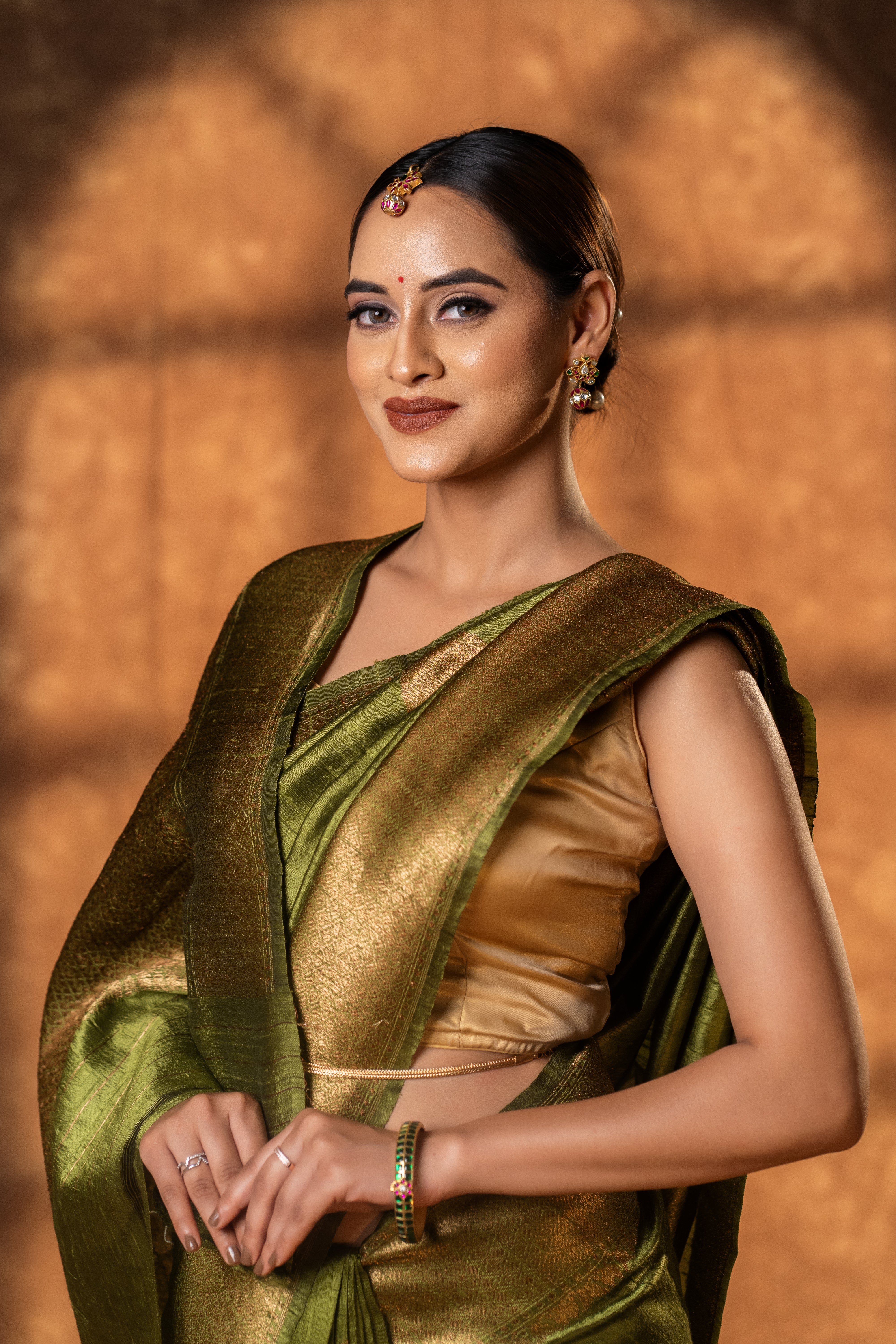 Raw Silk Kadhuwa Motif Saree