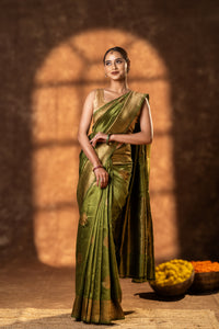 Raw Silk Kadhuwa Motif Saree